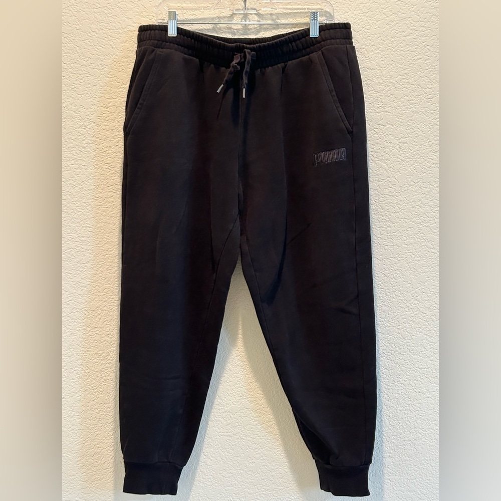 Puma Men's XL Black Fleece Joggers